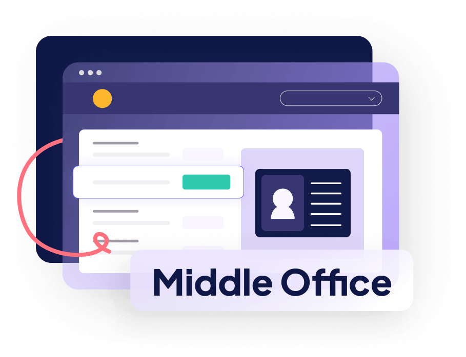 Plateforme SaaS onboarding digital services financiers middle office